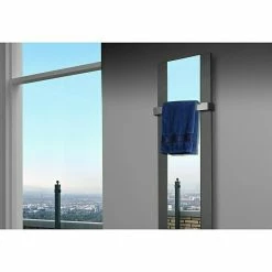 BAUHAUS Designheizkörper Singapur 47 X 180 Cm, Mit 1 Handtuchhalter (50 Mm), 1.118 W Bei 75/65/20 °C, Moonstone-Grau -Sanitärinstallation Verkaufsladen 12 2138