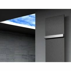 BAUHAUS Designheizkörper Manhattan 3 47 X 180 Cm, Mit 1 Handtuchhalter (50 Mm), 1.118 W Bei 75/65/20 °C, Moonstone-Grau -Sanitärinstallation Verkaufsladen 12 2152