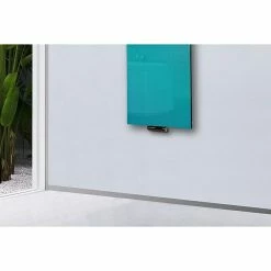 BAUHAUS Designheizkörper Montevideo 47 X 120 Cm, Ohne Handtuchhalter, 799 W Bei 75/65/20 °C, Türkis -Sanitärinstallation Verkaufsladen 12 2170