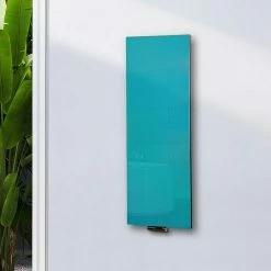 BAUHAUS Designheizkörper Montevideo 47 X 120 Cm, Ohne Handtuchhalter, 799 W Bei 75/65/20 °C, Türkis -Sanitärinstallation Verkaufsladen 12 2171