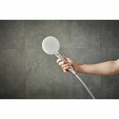 BAUHAUS Hansgrohe Crometta Handbrause 100 Vario Anzahl Funktionen: 4, Durchmesser: 10 Cm, Chrom -Sanitärinstallation Verkaufsladen 12 218