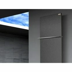 BAUHAUS Designheizkörper Manhattan 3 47 X 180 Cm, Mit 1 Handtuchhalter (15 Mm), 1.118 W Bei 75/65/20 °C, Moonstone-Grau -Sanitärinstallation Verkaufsladen 12 2201