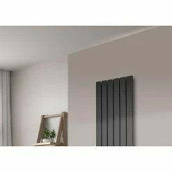 BAUHAUS Designheizkörper Peking 47 X 120 Cm, Ohne Handtuchhalter, 799 W Bei 75/65/20 °C, Moonstone-Grau -Sanitärinstallation Verkaufsladen 12 2211