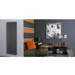 BAUHAUS Designheizkörper Frame 58 X 180 Cm, 1.460 W Bei 75/65/20 °C, Moonstone-Grau -Sanitärinstallation Verkaufsladen 12 2235