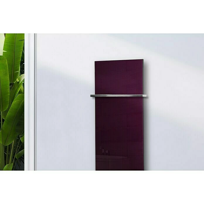 BAUHAUS Designheizkörper Montevideo 47 X 120 Cm, Mit 1 Handtuchhalter (15 Mm), 799 W Bei 75/65/20 °C, Purpur Violett 4 BAUHAUS Designheizkörper Montevideo 47 X 120 Cm, Mit 1 Handtuchhalter (15 Mm), 799 W Bei 75/65/20 °C, Purpur Violett – Bild 2