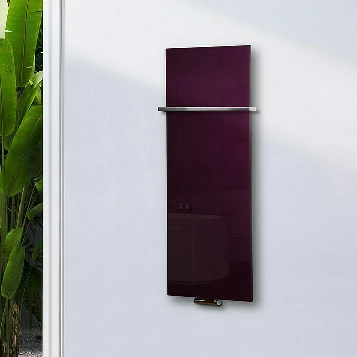 BAUHAUS Designheizkörper Montevideo 47 X 120 Cm, Mit 1 Handtuchhalter (15 Mm), 799 W Bei 75/65/20 °C, Purpur Violett 7 BAUHAUS Designheizkörper Montevideo 47 X 120 Cm, Mit 1 Handtuchhalter (15 Mm), 799 W Bei 75/65/20 °C, Purpur Violett – Bild 5