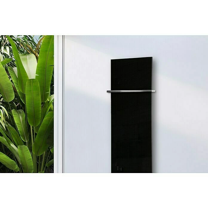 BAUHAUS Designheizkörper Montevideo 47 X 180 Cm, Mit 1 Handtuchhalter (15 Mm), 1.118 W Bei 75/65/20 °C, Schwarz 4 BAUHAUS Designheizkörper Montevideo 47 X 180 Cm, Mit 1 Handtuchhalter (15 Mm), 1.118 W Bei 75/65/20 °C, Schwarz – Bild 2