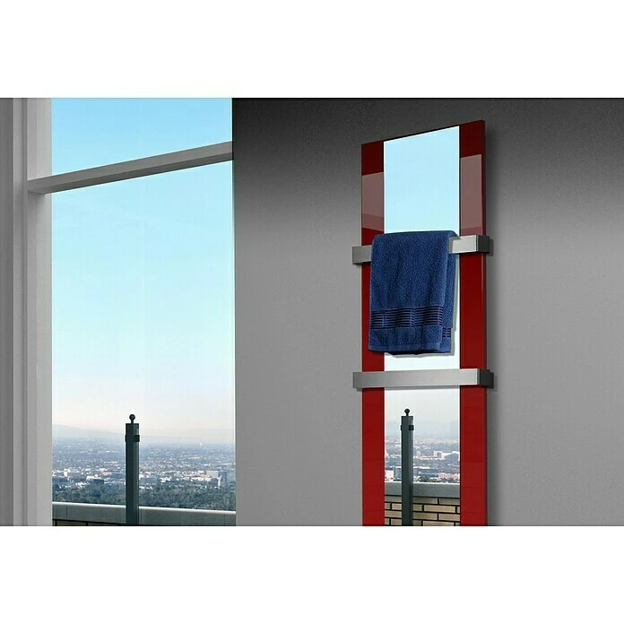 BAUHAUS Designheizkörper Singapur 47 X 180 Cm, Mit 2 Handtuchhalter (50 Mm), 1.118 W Bei 75/65/20 °C, Rot 6 BAUHAUS Designheizkörper Singapur 47 X 180 Cm, Mit 2 Handtuchhalter (50 Mm), 1.118 W Bei 75/65/20 °C, Rot – Bild 4