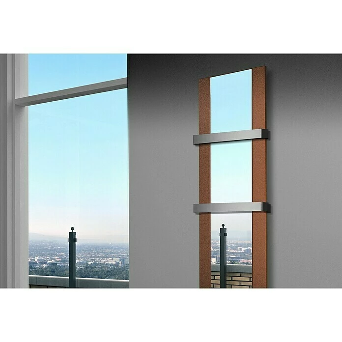 BAUHAUS Designheizkörper Singapur 47 X 180 Cm, Mit 2 Handtuchhalter (50 Mm), 1.118 W Bei 75/65/20 °C, Braun 5 BAUHAUS Designheizkörper Singapur 47 X 180 Cm, Mit 2 Handtuchhalter (50 Mm), 1.118 W Bei 75/65/20 °C, Braun – Bild 3