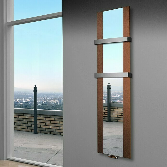 BAUHAUS Designheizkörper Singapur 47 X 180 Cm, Mit 2 Handtuchhalter (50 Mm), 1.118 W Bei 75/65/20 °C, Braun 8 BAUHAUS Designheizkörper Singapur 47 X 180 Cm, Mit 2 Handtuchhalter (50 Mm), 1.118 W Bei 75/65/20 °C, Braun – Bild 6