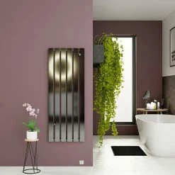 BAUHAUS Admiral Designheizkörper Tokio 47 X 120 Cm, 559 W, Chrom Effekt