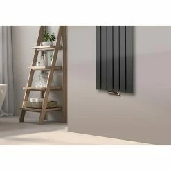 BAUHAUS Designheizkörper Peking 47 X 120 Cm, Mit 1 Handtuchhalter (15 Mm), 799 W Bei 75/65/20 °C, Moonstone-Grau -Sanitärinstallation Verkaufsladen 12 2322