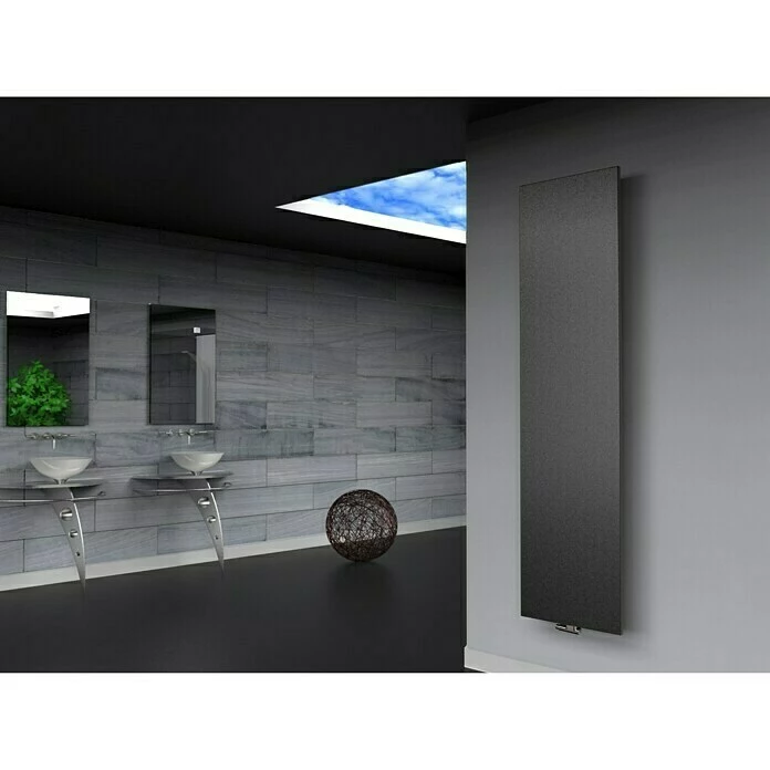 BAUHAUS Designheizkörper Manhattan 3 47 X 180 Cm, Ohne Handtuchhalter, 1.118 W Bei 75/65/20 °C, Moonstone-Grau 3 BAUHAUS Designheizkörper Manhattan 3 47 X 180 Cm, Ohne Handtuchhalter, 1.118 W Bei 75/65/20 °C, Moonstone-Grau