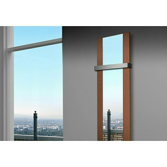 BAUHAUS Designheizkörper Singapur 47 X 180 Cm, Mit 1 Handtuchhalter (50 Mm), 1.118 W Bei 75/65/20 °C, Braun 5 BAUHAUS Designheizkörper Singapur 47 X 180 Cm, Mit 1 Handtuchhalter (50 Mm), 1.118 W Bei 75/65/20 °C, Braun – Bild 3