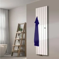 BAUHAUS Designheizkörper Peking 47 X 180 Cm, 2 Knopfhalter, 1.118 W Bei 75/65/20 °C, Weiß -Sanitärinstallation Verkaufsladen 12 2378