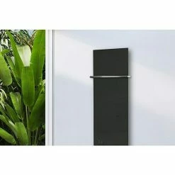 BAUHAUS Designheizkörper Montevideo 47 X 180 Cm, Mit 1 Handtuchhalter (15 Mm), 1.118 W Bei 75/65/20 °C, Grau -Sanitärinstallation Verkaufsladen 12 2380