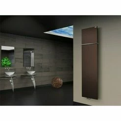 BAUHAUS Designheizkörper Manhattan 3 47 X 180 Cm, Mit 1 Handtuchhalter (15 Mm), 1.118 W Bei 75/65/20 °C, Braun -Sanitärinstallation Verkaufsladen 12 2388