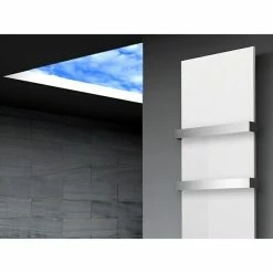 BAUHAUS Designheizkörper Manhattan 3 47 X 180 Cm, Mit 2 Handtuchhalter (50 Mm), 1.118 W Bei 75/65/20 °C, Weiß -Sanitärinstallation Verkaufsladen 12 2406