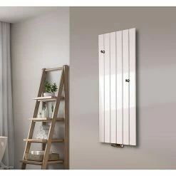 BAUHAUS Designheizkörper Peking 47 X 120 Cm, 2 Knopfhalter, 799 W Bei 75/65/20 °C, Weiß -Sanitärinstallation Verkaufsladen 12 2429