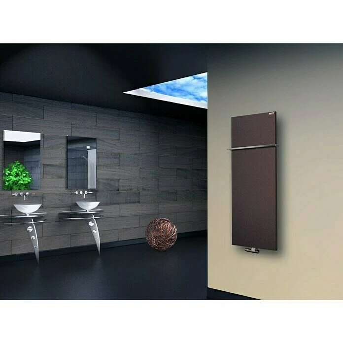 BAUHAUS Designheizkörper Manhattan 2 47 X 120 Cm, Mit 1 Handtuchhalter (15 Mm), 799 W Bei 75/65/20 °C, Braun 5 BAUHAUS Designheizkörper Manhattan 2 47 X 120 Cm, Mit 1 Handtuchhalter (15 Mm), 799 W Bei 75/65/20 °C, Braun – Bild 3