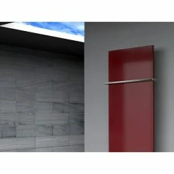 BAUHAUS Designheizkörper Manhattan 2 47 X 120 Cm, Mit 1 Handtuchhalter (15 Mm), 799 W Bei 75/65/20 °C, Rot -Sanitärinstallation Verkaufsladen 12 2459