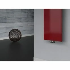 BAUHAUS Designheizkörper Manhattan 2 47 X 120 Cm, Mit 1 Handtuchhalter (15 Mm), 799 W Bei 75/65/20 °C, Rot -Sanitärinstallation Verkaufsladen 12 2460