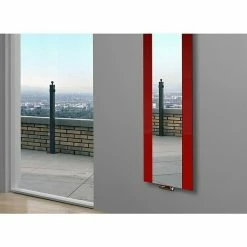 BAUHAUS Designheizkörper Singapur 47 X 180 Cm, Mit 2 Handtuchhalter (15 Mm), 1.118 W Bei 75/65/20 °C, Rot -Sanitärinstallation Verkaufsladen 12 2488