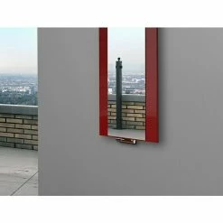 BAUHAUS Designheizkörper Singapur 47 X 120 Cm, Mit 1 Handtuchhalter (50 Mm), 799 W Bei 75/65/20 °C, Rot -Sanitärinstallation Verkaufsladen 12 2513