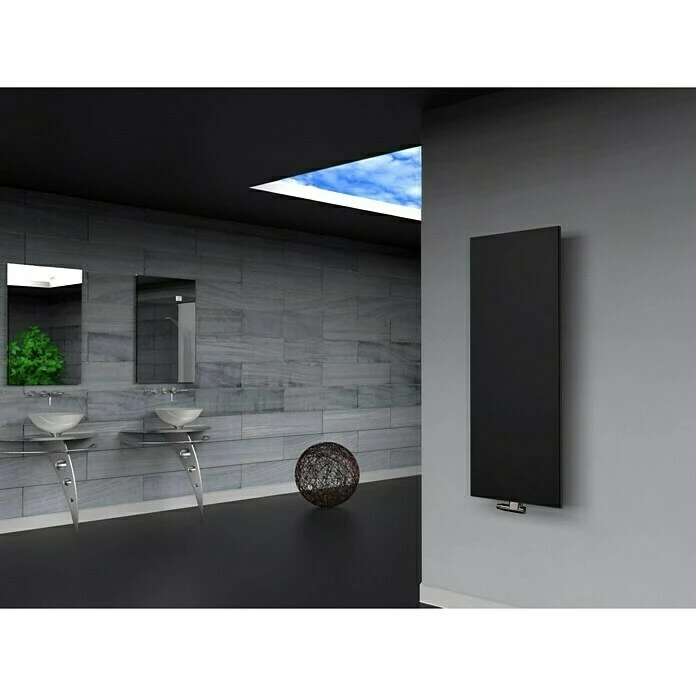 BAUHAUS Designheizkörper Manhattan 2 47 X 120 Cm, Ohne Handtuchhalter, 799 W Bei 75/65/20 °C, Schwarz 3 BAUHAUS Designheizkörper Manhattan 2 47 X 120 Cm, Ohne Handtuchhalter, 799 W Bei 75/65/20 °C, Schwarz