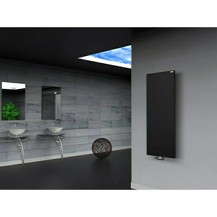 BAUHAUS Designheizkörper Manhattan 2 47 X 120 Cm, Ohne Handtuchhalter, 799 W Bei 75/65/20 °C, Schwarz 5 BAUHAUS Designheizkörper Manhattan 2 47 X 120 Cm, Ohne Handtuchhalter, 799 W Bei 75/65/20 °C, Schwarz – Bild 3