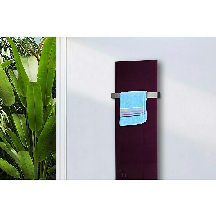 BAUHAUS Designheizkörper Montevideo 47 X 180 Cm, Mit 1 Handtuchhalter (50 Mm), 1.118 W Bei 75/65/20 °C, Purpur Violett 5 BAUHAUS Designheizkörper Montevideo 47 X 180 Cm, Mit 1 Handtuchhalter (50 Mm), 1.118 W Bei 75/65/20 °C, Purpur Violett – Bild 3