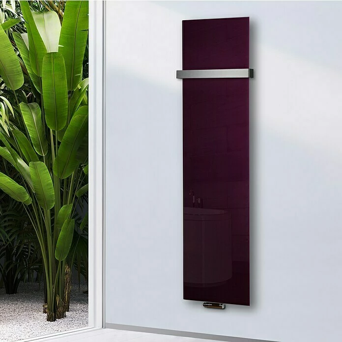 BAUHAUS Designheizkörper Montevideo 47 X 180 Cm, Mit 1 Handtuchhalter (50 Mm), 1.118 W Bei 75/65/20 °C, Purpur Violett 7 BAUHAUS Designheizkörper Montevideo 47 X 180 Cm, Mit 1 Handtuchhalter (50 Mm), 1.118 W Bei 75/65/20 °C, Purpur Violett – Bild 5