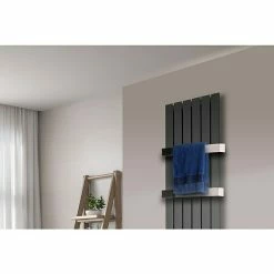 BAUHAUS Designheizkörper Peking 47 X 180 Cm, 2 Handtuchhalter (50 Mm) Glänzend, 1.118 W Bei 75/65/20 °C, Moonstone-Grau 11 BAUHAUS Designheizkörper Peking 47 X 180 Cm, 2 Handtuchhalter (50 Mm) Glänzend, 1.118 W Bei 75/65/20 °C, Moonstone-Grau -Sanitärinstallation Verkaufsladen 12 2555