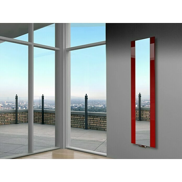 BAUHAUS Designheizkörper Singapur 47 X 180 Cm, Ohne Handtuchhalter, 1.118 W Bei 75/65/20 °C, Rot 3 BAUHAUS Designheizkörper Singapur 47 X 180 Cm, Ohne Handtuchhalter, 1.118 W Bei 75/65/20 °C, Rot