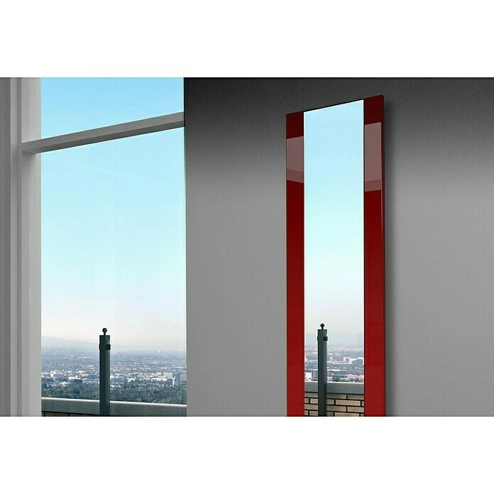 BAUHAUS Designheizkörper Singapur 47 X 180 Cm, Ohne Handtuchhalter, 1.118 W Bei 75/65/20 °C, Rot 5 BAUHAUS Designheizkörper Singapur 47 X 180 Cm, Ohne Handtuchhalter, 1.118 W Bei 75/65/20 °C, Rot – Bild 3