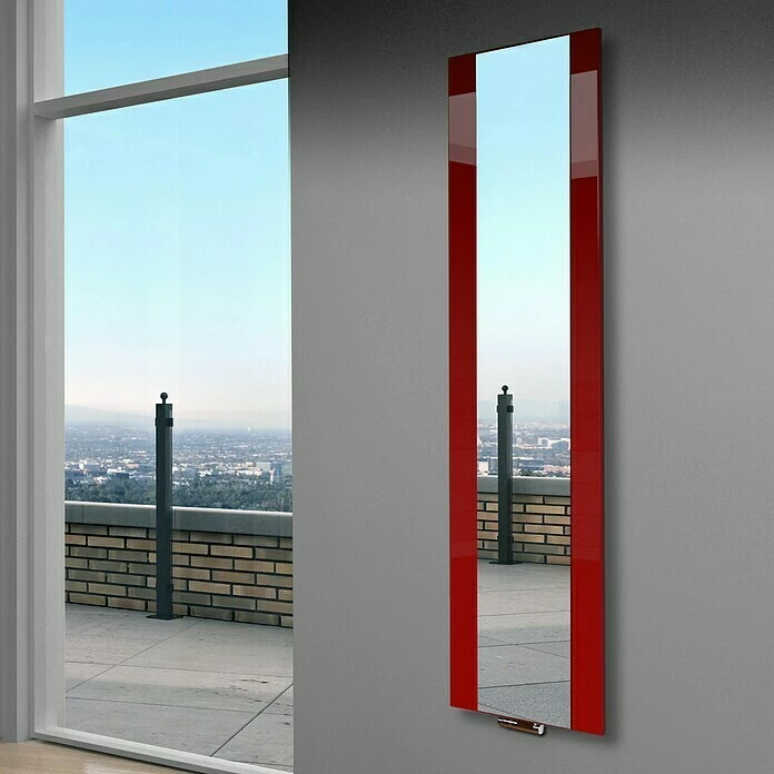 BAUHAUS Designheizkörper Singapur 47 X 180 Cm, Ohne Handtuchhalter, 1.118 W Bei 75/65/20 °C, Rot 7 BAUHAUS Designheizkörper Singapur 47 X 180 Cm, Ohne Handtuchhalter, 1.118 W Bei 75/65/20 °C, Rot – Bild 5