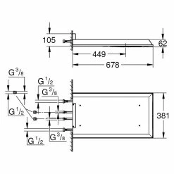 BAUHAUS Grohe Rainshower F-Series 15 Kopfbrause L X B: 67,8 X 38,1 Cm, 20 L/min Bei 3 Bar, Anzahl Funktionen: 3, Chrom 5 BAUHAUS Grohe Rainshower F-Series 15 Kopfbrause L X B: 67,8 X 38,1 Cm, 20 L/min Bei 3 Bar, Anzahl Funktionen: 3, Chrom -Sanitärinstallation Verkaufsladen 12 257