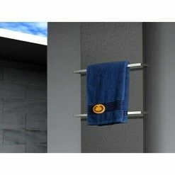 BAUHAUS Designheizkörper Manhattan 3 47 X 180 Cm, Mit 2 Handtuchhalter (15 Mm), 1.118 W Bei 75/65/20 °C, Moonstone-Grau -Sanitärinstallation Verkaufsladen 12 2574