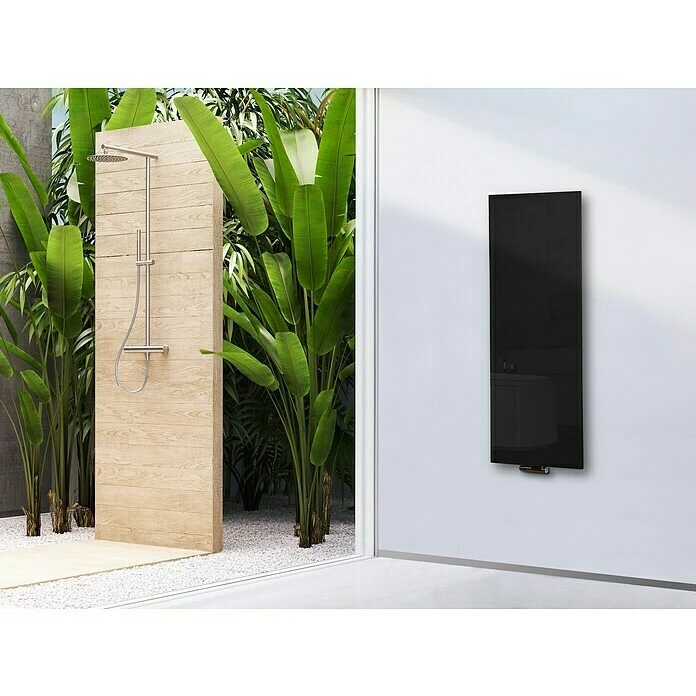 BAUHAUS Designheizkörper Montevideo 47 X 120 Cm, Ohne Handtuchhalter, 799 W Bei 75/65/20 °C, Schwarz 3 BAUHAUS Designheizkörper Montevideo 47 X 120 Cm, Ohne Handtuchhalter, 799 W Bei 75/65/20 °C, Schwarz