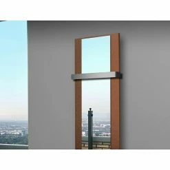 BAUHAUS Designheizkörper Singapur 47 X 120 Cm, Mit 1 Handtuchhalter (50 Mm), 799 W Bei 75/65/20 °C, Braun -Sanitärinstallation Verkaufsladen 12 2589