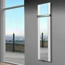 BAUHAUS Designheizkörper Singapur 47 X 180 Cm, Mit 1 Handtuchhalter (50 Mm), 1.118 W Bei 75/65/20 °C, Weiß -Sanitärinstallation Verkaufsladen 12 2598