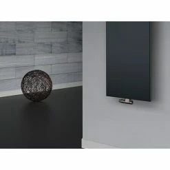 BAUHAUS Designheizkörper Manhattan 2 47 X 120 Cm, Mit 1 Handtuchhalter (50 Mm), 799 W Bei 75/65/20 °C, Anthrazit -Sanitärinstallation Verkaufsladen 12 2603