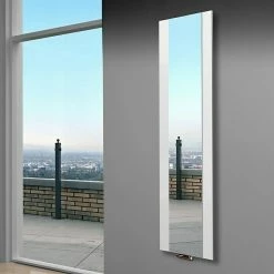 BAUHAUS Designheizkörper Singapur 47 X 180 Cm, Ohne Handtuchhalter, 1.118 W Bei 75/65/20 °C, Weiß -Sanitärinstallation Verkaufsladen 12 2643