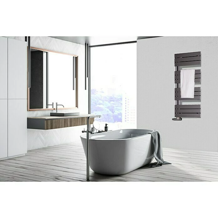 BAUHAUS Designheizkörper Chicago 50 X 115 Cm, 525 W Bei 75/65/20 °C, Moonstone 4 BAUHAUS Designheizkörper Chicago 50 X 115 Cm, 525 W Bei 75/65/20 °C, Moonstone – Bild 2