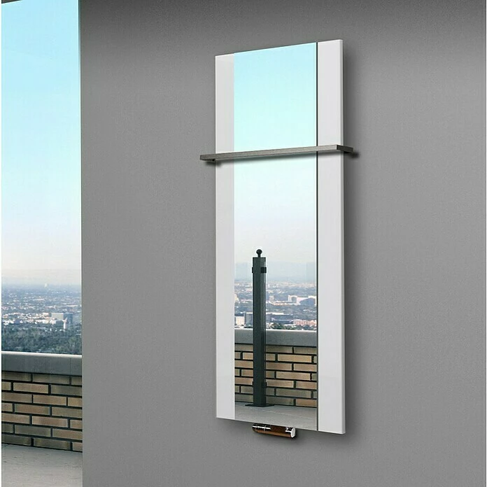 BAUHAUS Designheizkörper Singapur 47 X 120 Cm, Mit 1 Handtuchhalter (15 Mm), 799 W Bei 75/65/20 °C, Weiß 8 BAUHAUS Designheizkörper Singapur 47 X 120 Cm, Mit 1 Handtuchhalter (15 Mm), 799 W Bei 75/65/20 °C, Weiß – Bild 6