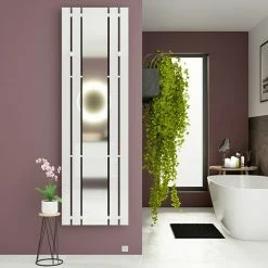 BAUHAUS Bäderwelt Designheizkörper Tokio 55 X 180 Cm, 640 W, Weiß