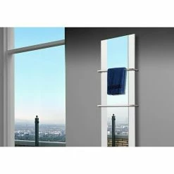 BAUHAUS Designheizkörper Singapur 47 X 180 Cm, Mit 2 Handtuchhalter (15 Mm), 1.118 W Bei 75/65/20 °C, Weiß -Sanitärinstallation Verkaufsladen 12 2707