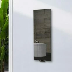 BAUHAUS Designheizkörper Montevideo 47 X 120 Cm, Ohne Handtuchhalter, 799 W Bei 75/65/20 °C, Silber -Sanitärinstallation Verkaufsladen 12 2716