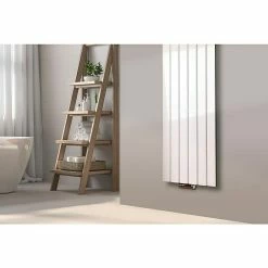 BAUHAUS Designheizkörper Peking 47 X 180 Cm, Ohne Handtuchhalter, 1.118 W Bei 75/65/20 °C, Weiß -Sanitärinstallation Verkaufsladen 12 2726