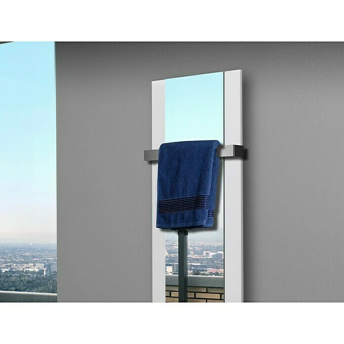 BAUHAUS Designheizkörper Singapur 47 X 120 Cm, Mit 1 Handtuchhalter (50 Mm), 799 W Bei 75/65/20 °C, Weiß 6 BAUHAUS Designheizkörper Singapur 47 X 120 Cm, Mit 1 Handtuchhalter (50 Mm), 799 W Bei 75/65/20 °C, Weiß – Bild 4